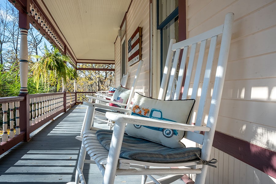 Deck with Rocking Chairs