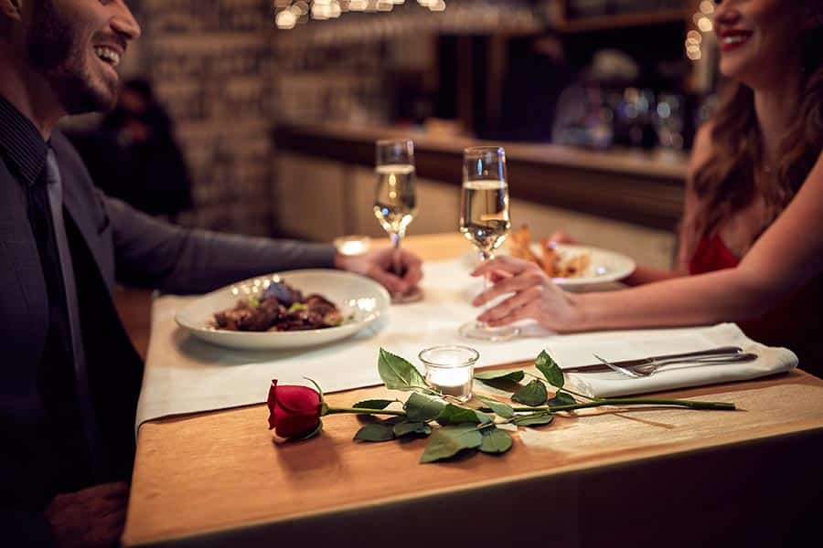 a romantic dinner out at one of the many fine Eureka Springs' restaurants
